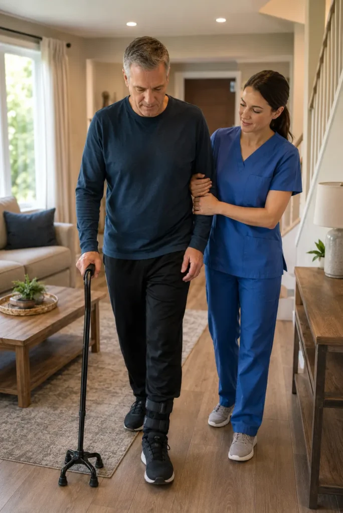 ms walking problems home care